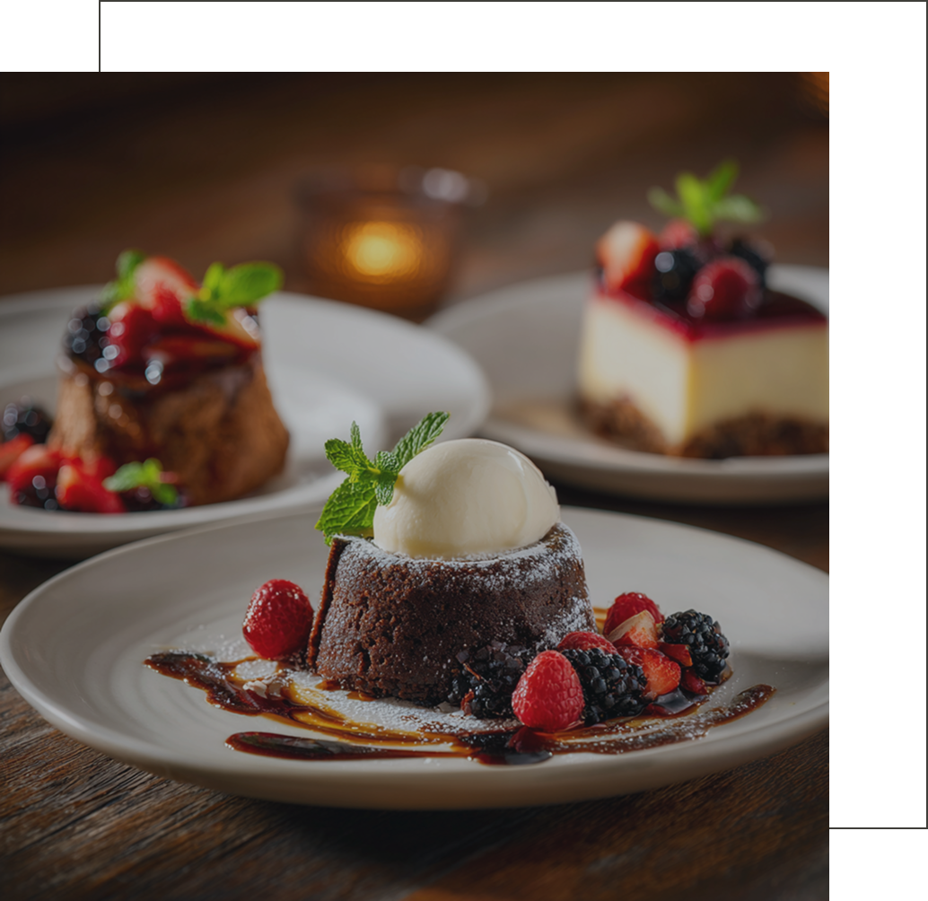 desserts menu selection