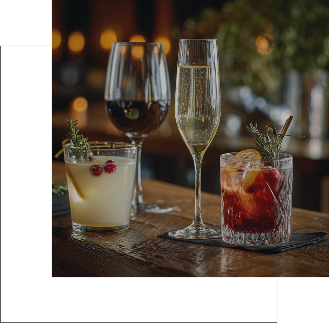 drinks & wine menu selection